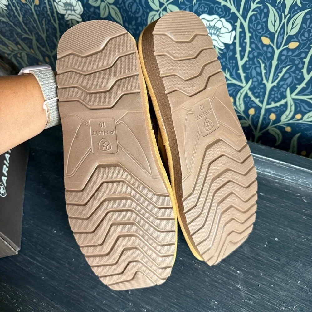 Vintage 50s Taupe Tan Leather Oxford Loafer - Picture 10 of 11